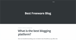 Desktop Screenshot of bestfreewareblog.com