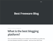 Tablet Screenshot of bestfreewareblog.com